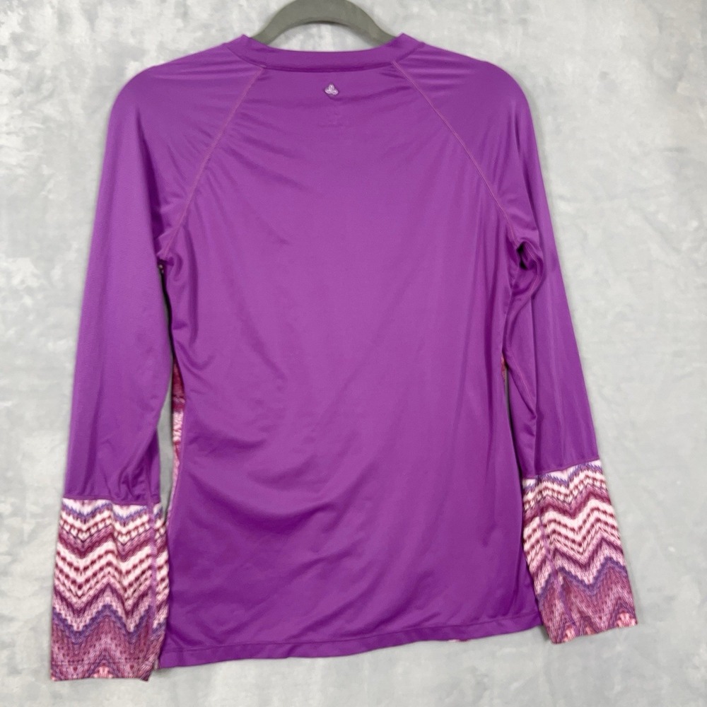 Prana Womens Top S Geometric Performance Stretch Activewear Casual Pullover Yoga - Picture 6 of 10
